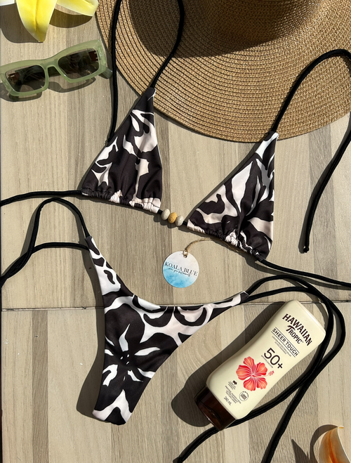 Zahara Dark Floral Bikini Set