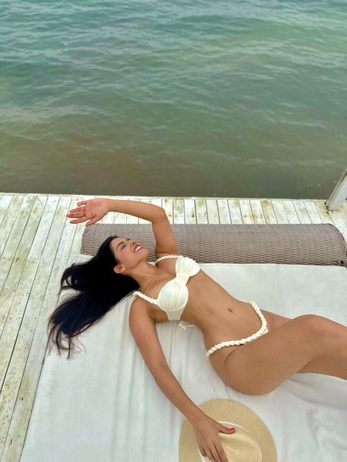 Aloha Ivory Push-Up Bikini Set