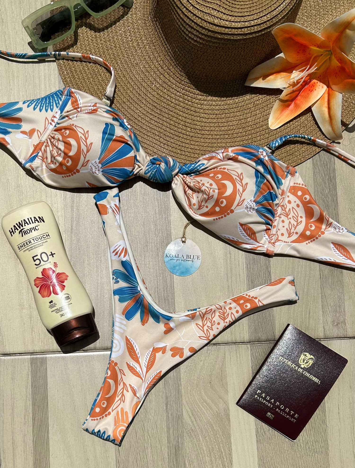 Holbox Sand Strapless Bikini Set