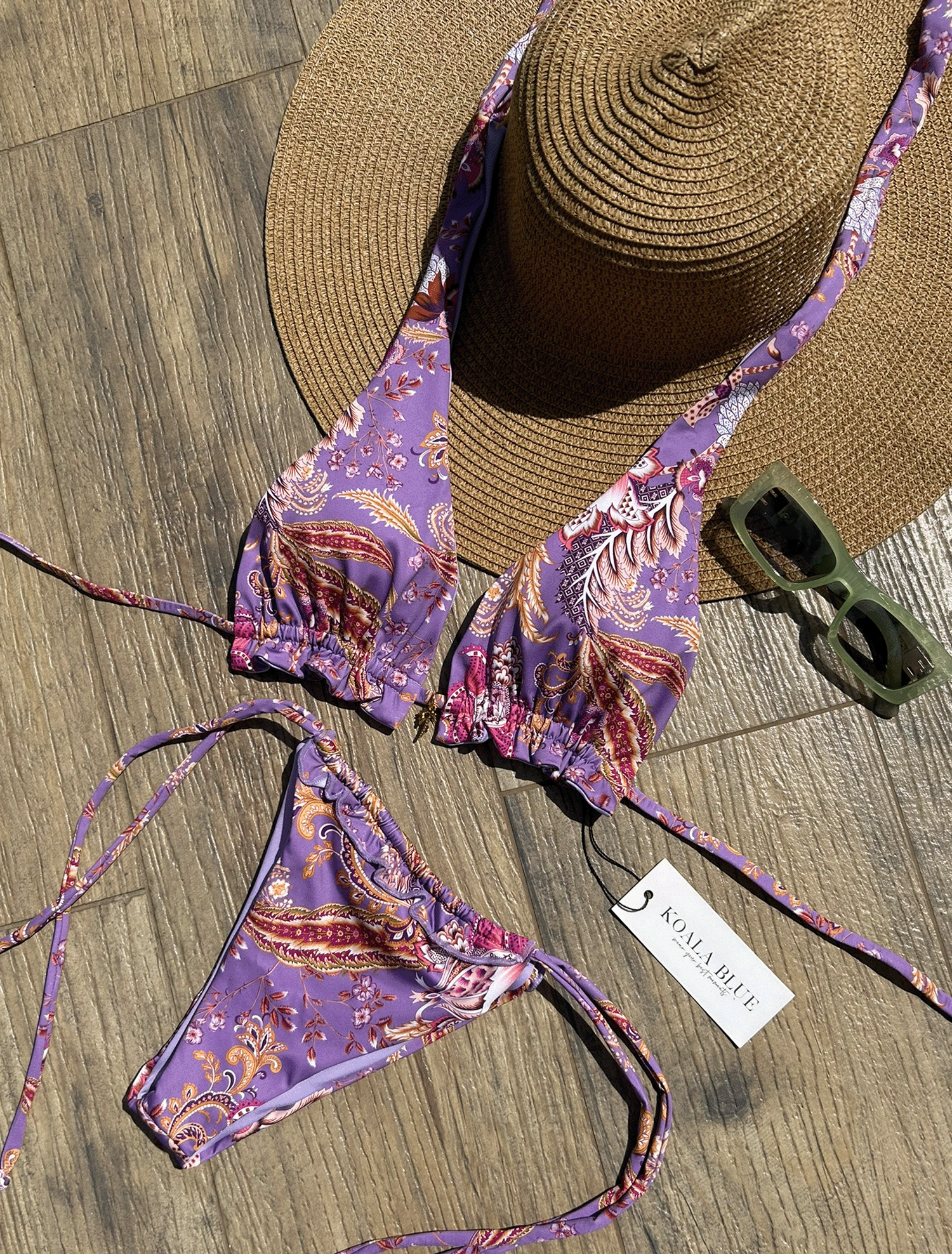 Blaire Violet Bikini Set