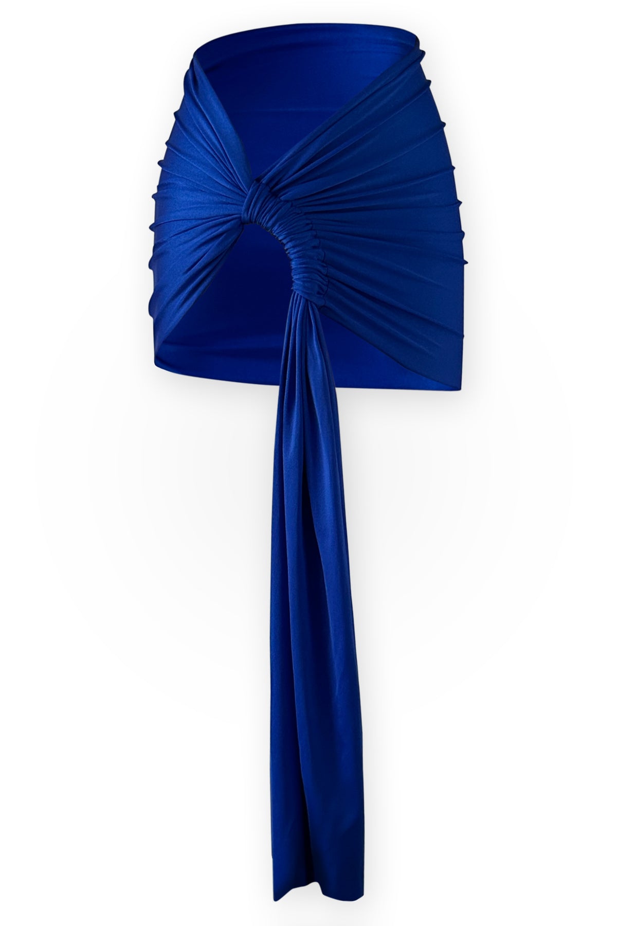 Cannes Knot Detail Mini Sarong - Cobalt