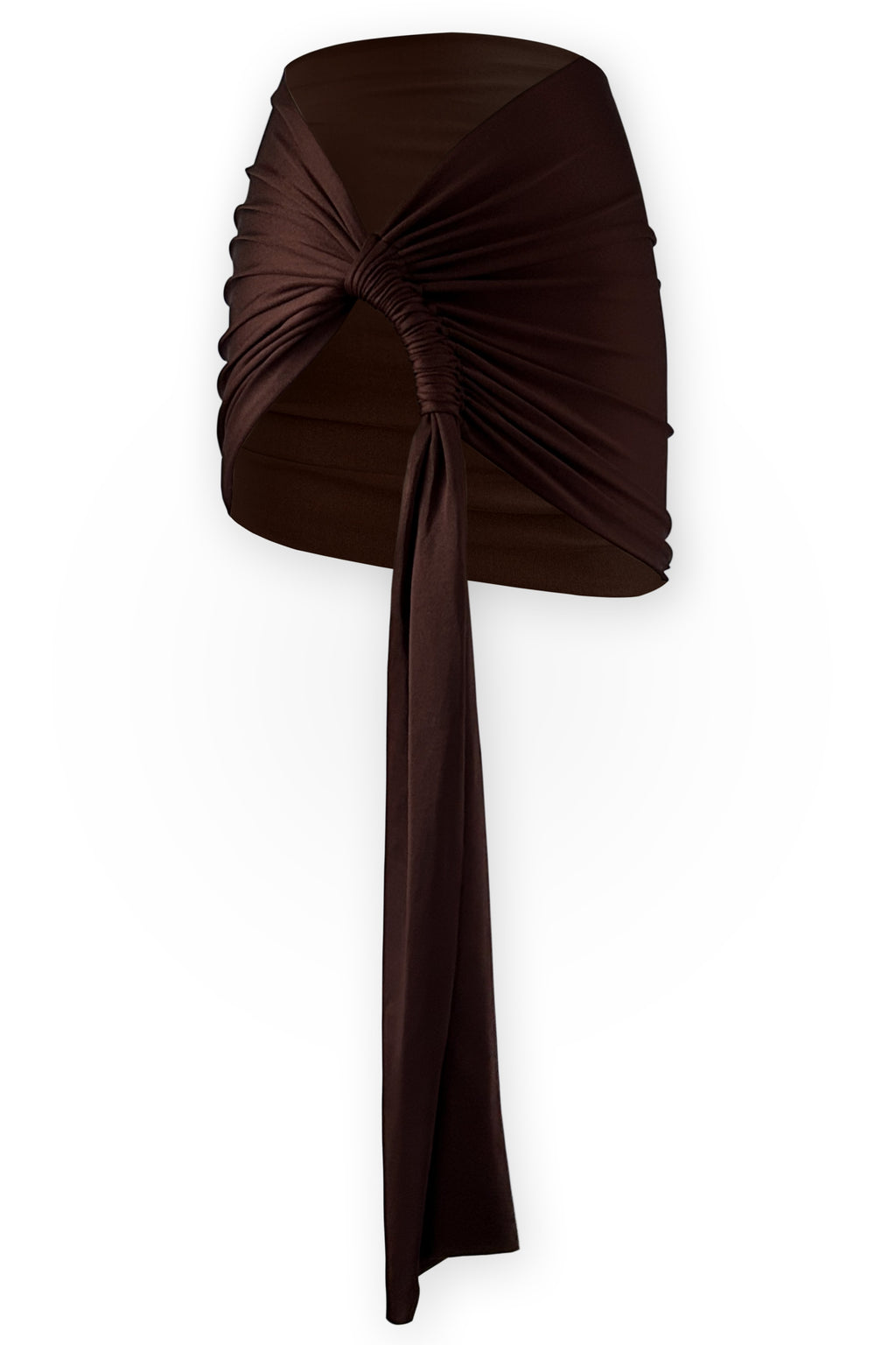 Cannes Knot Detail Mini Sarong - Espresso