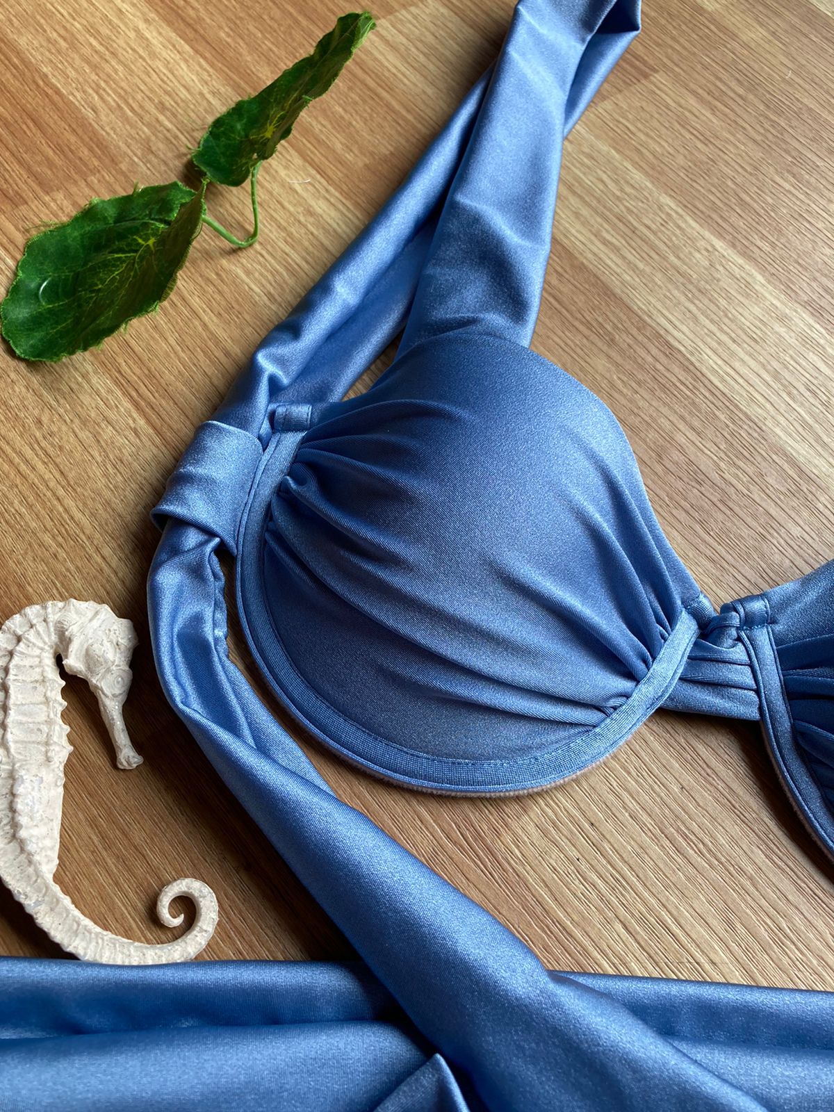 Perla Blue Push-Up Bikini Set