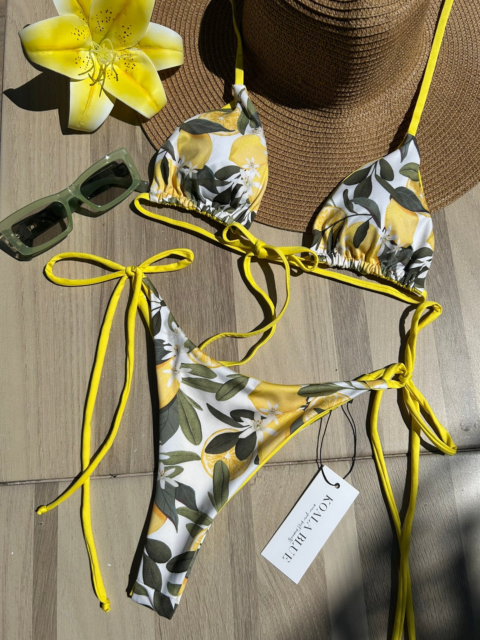 Positano Limoncello Reversible Bikini Set