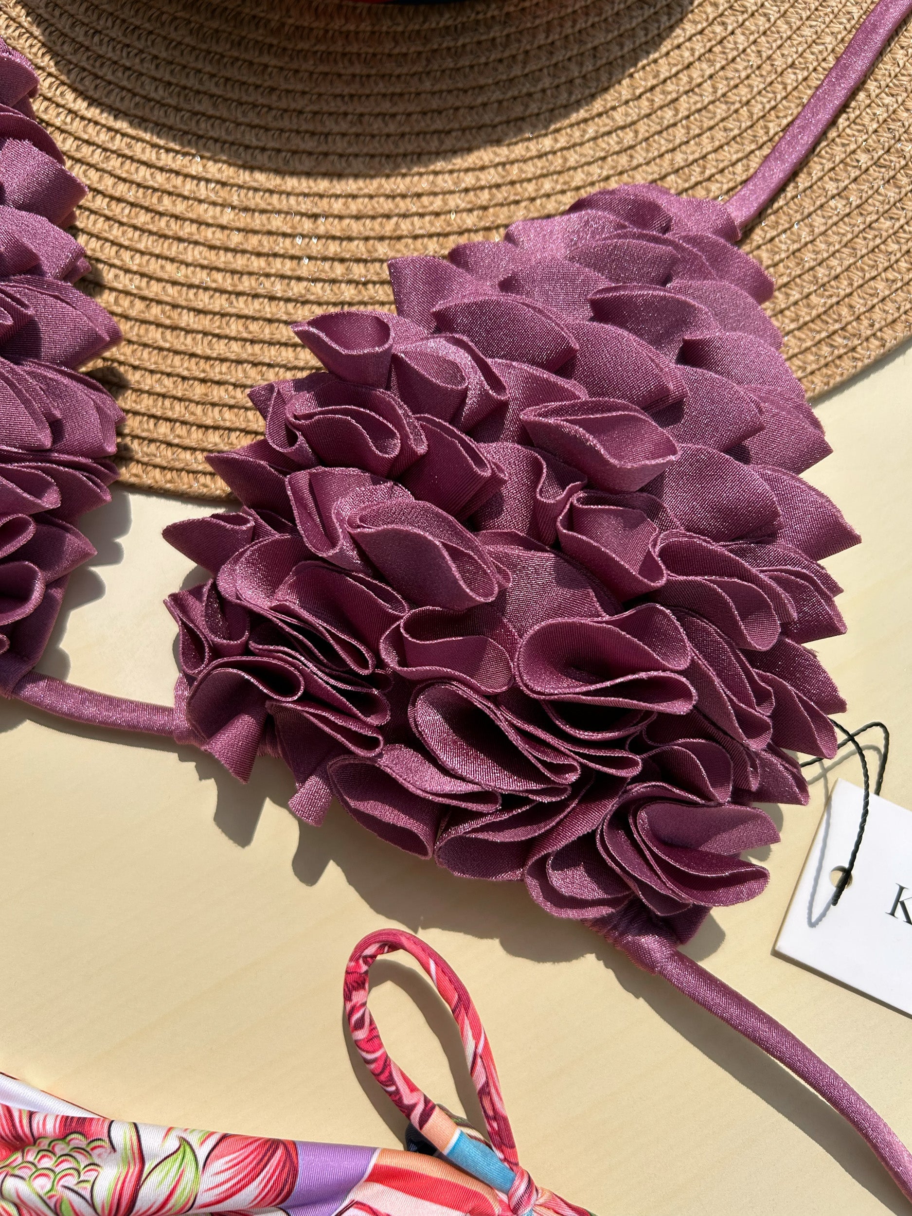 Flower's Beach Plum Reversible Bikini Set