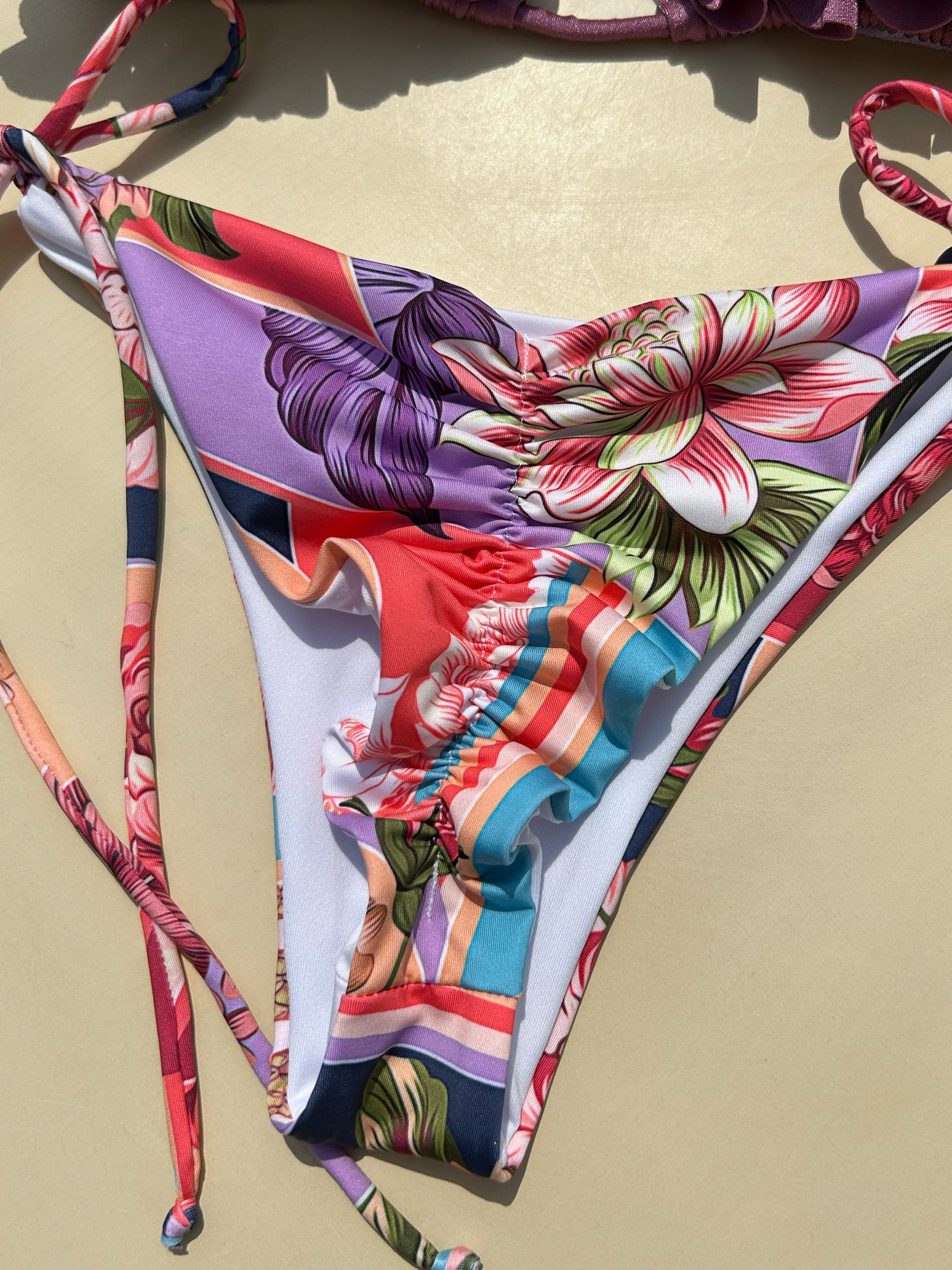 Flower's Beach Plum Reversible Bikini Set