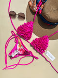 Flower's Beach Fuchsia Reversible Bikini Set