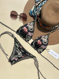 Tulum Olive Reversible Bikini Set