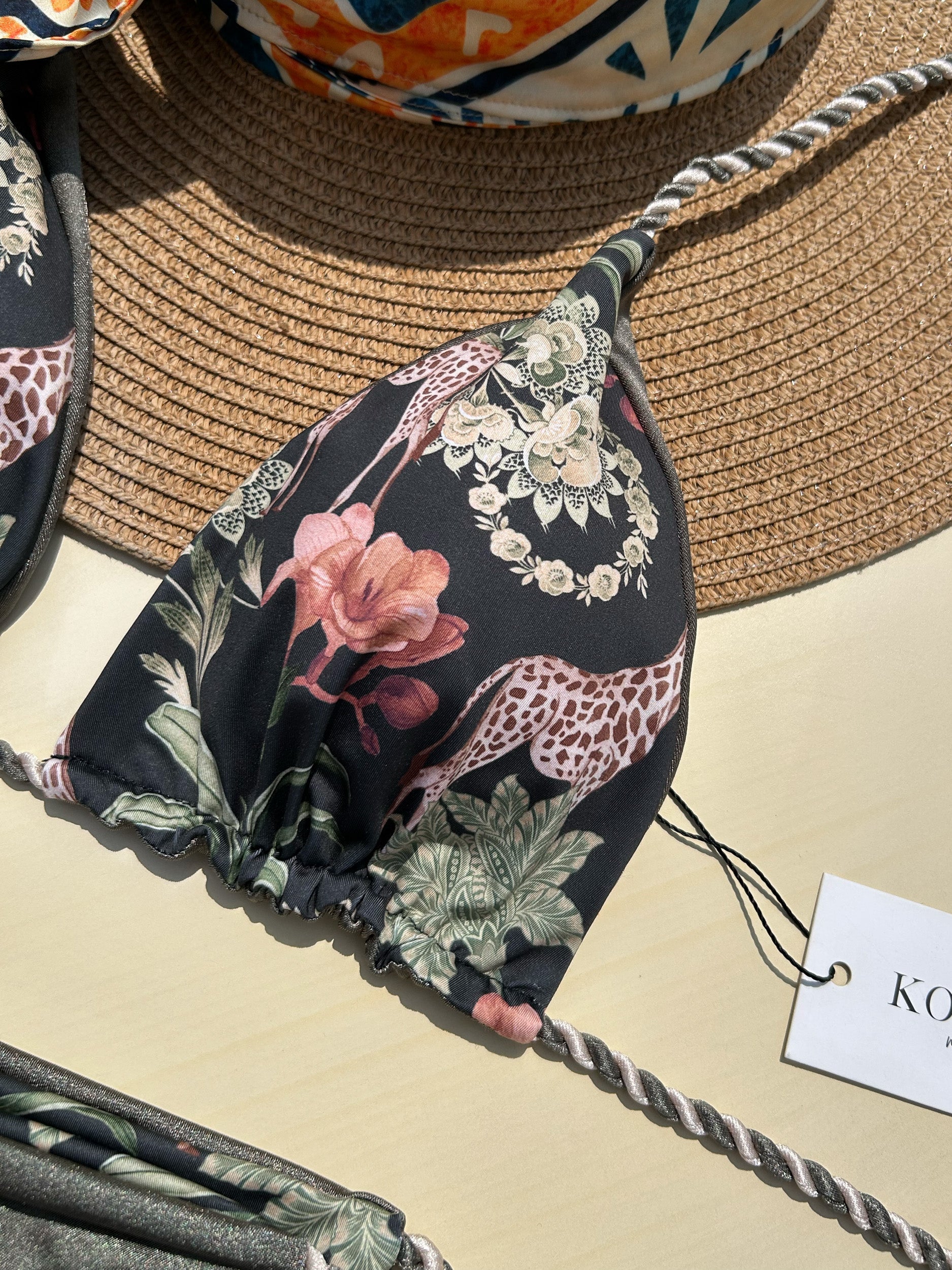 Tulum Olive Reversible Bikini Set