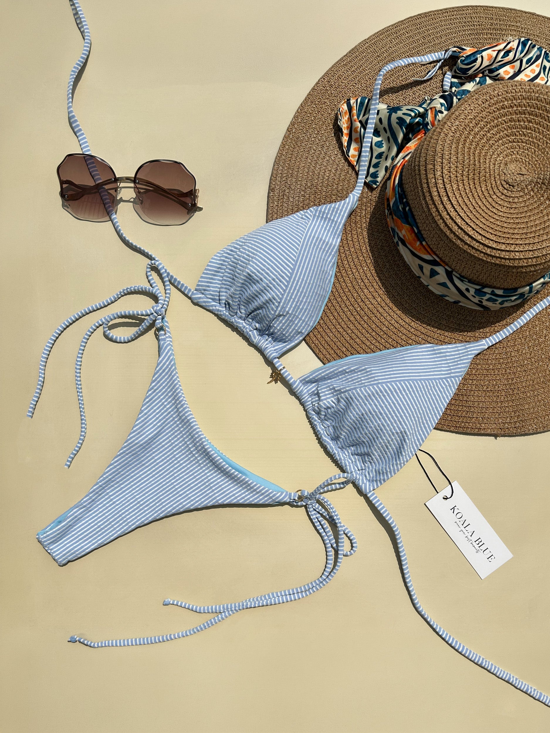 Bari Blue Bikini Set
