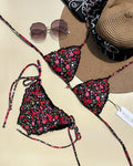 Charlotte Floral Noir Bikini Set