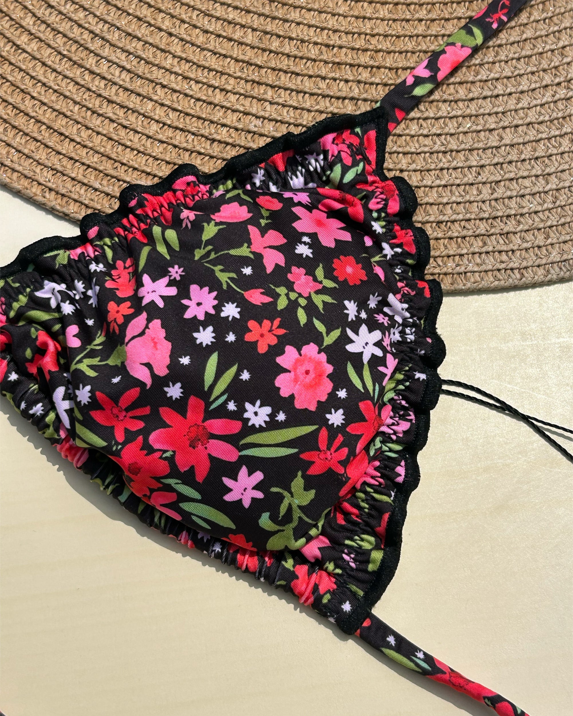 Charlotte Floral Noir Bikini Set
