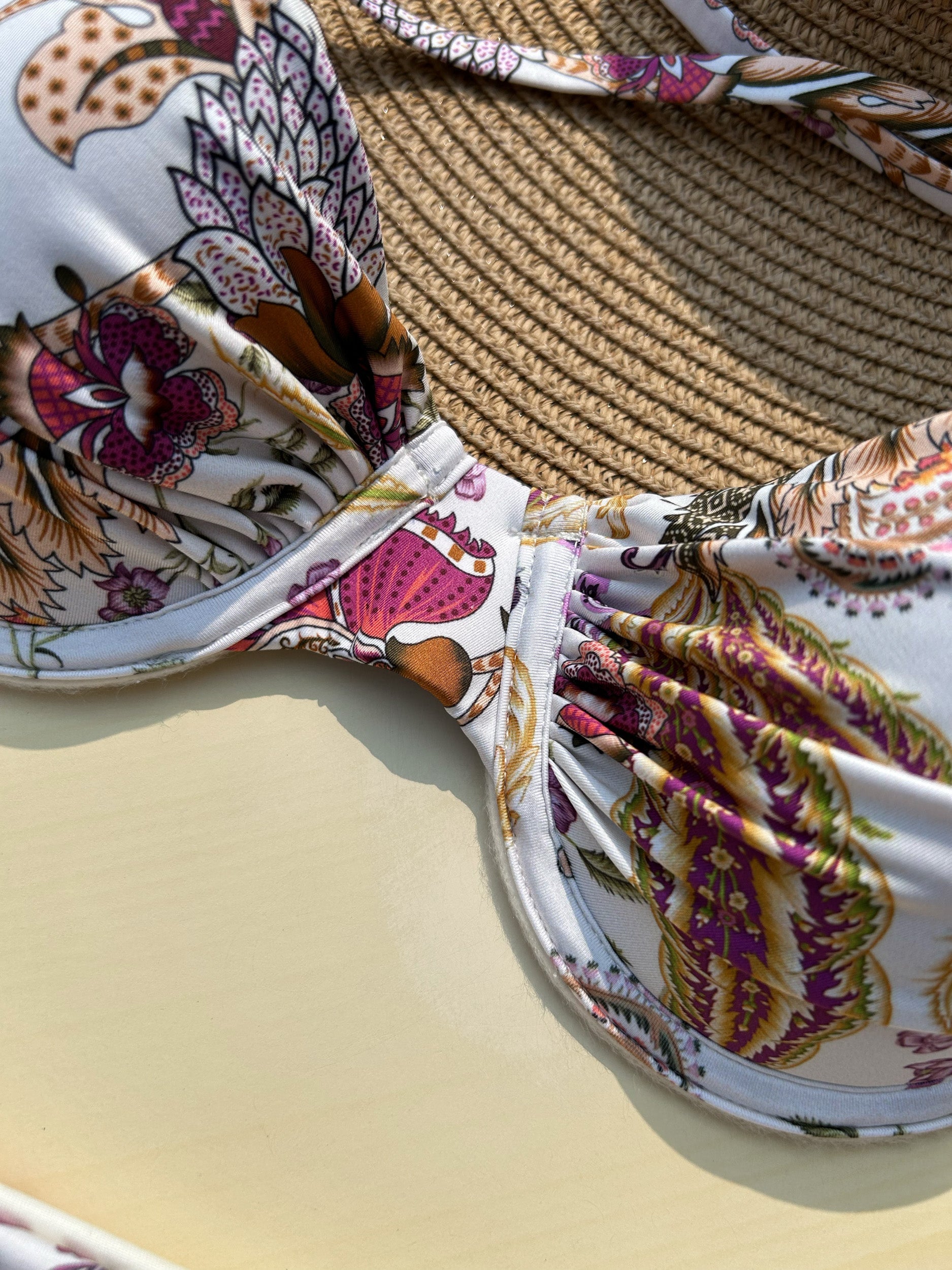 Freya Floral Blanc Push-Up Bikini Set