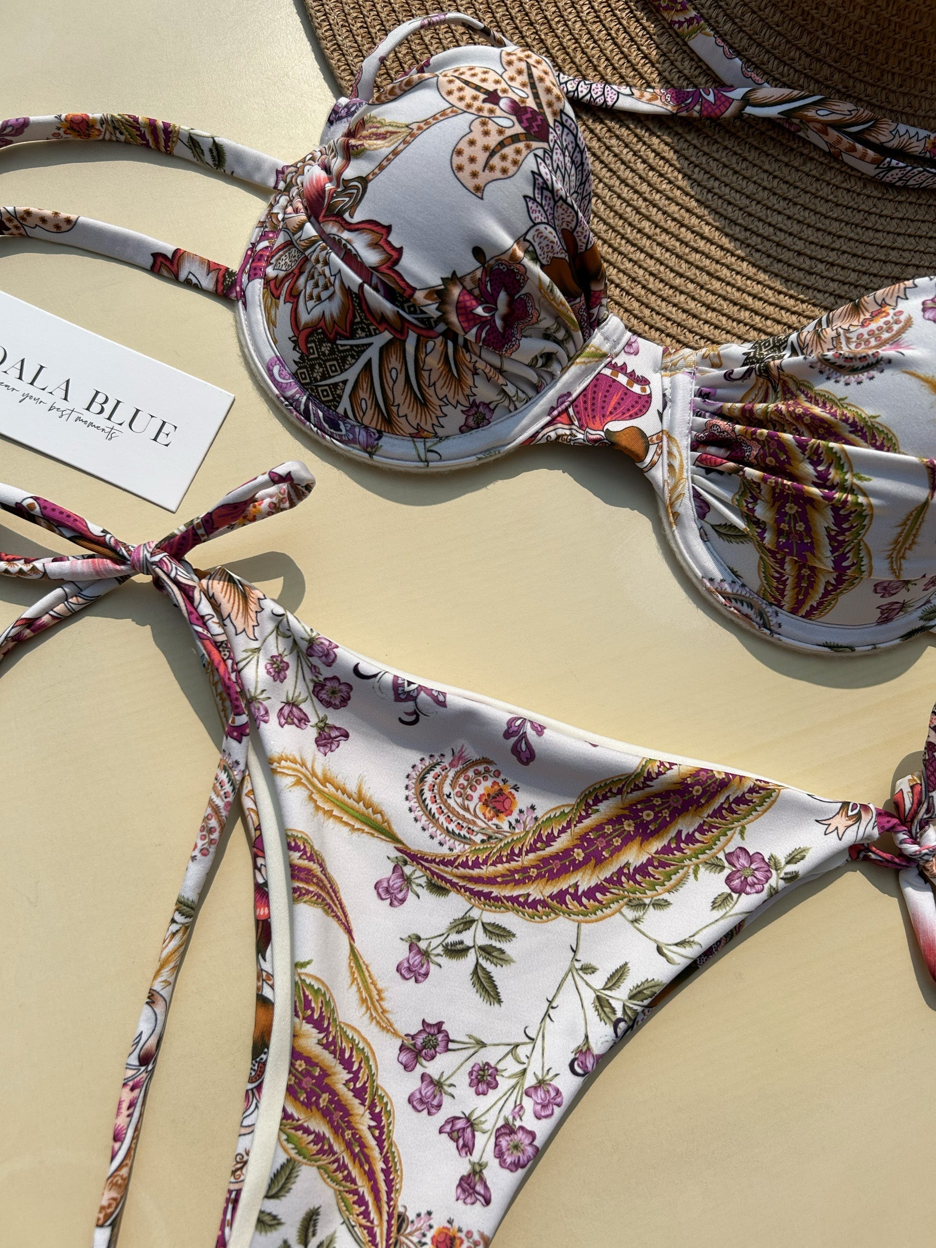 Freya Floral Blanc Push-Up Bikini Set