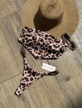 Monroe Animal Print Strapless Bikini Set