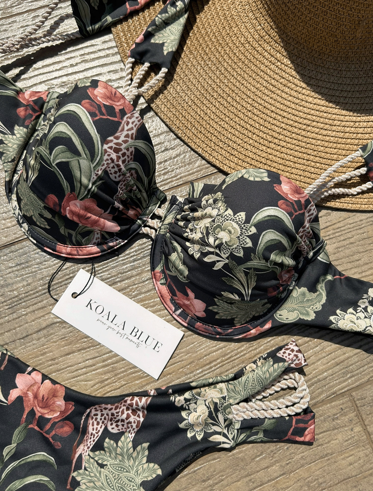 Odette Floral Push-Up Bikini Set