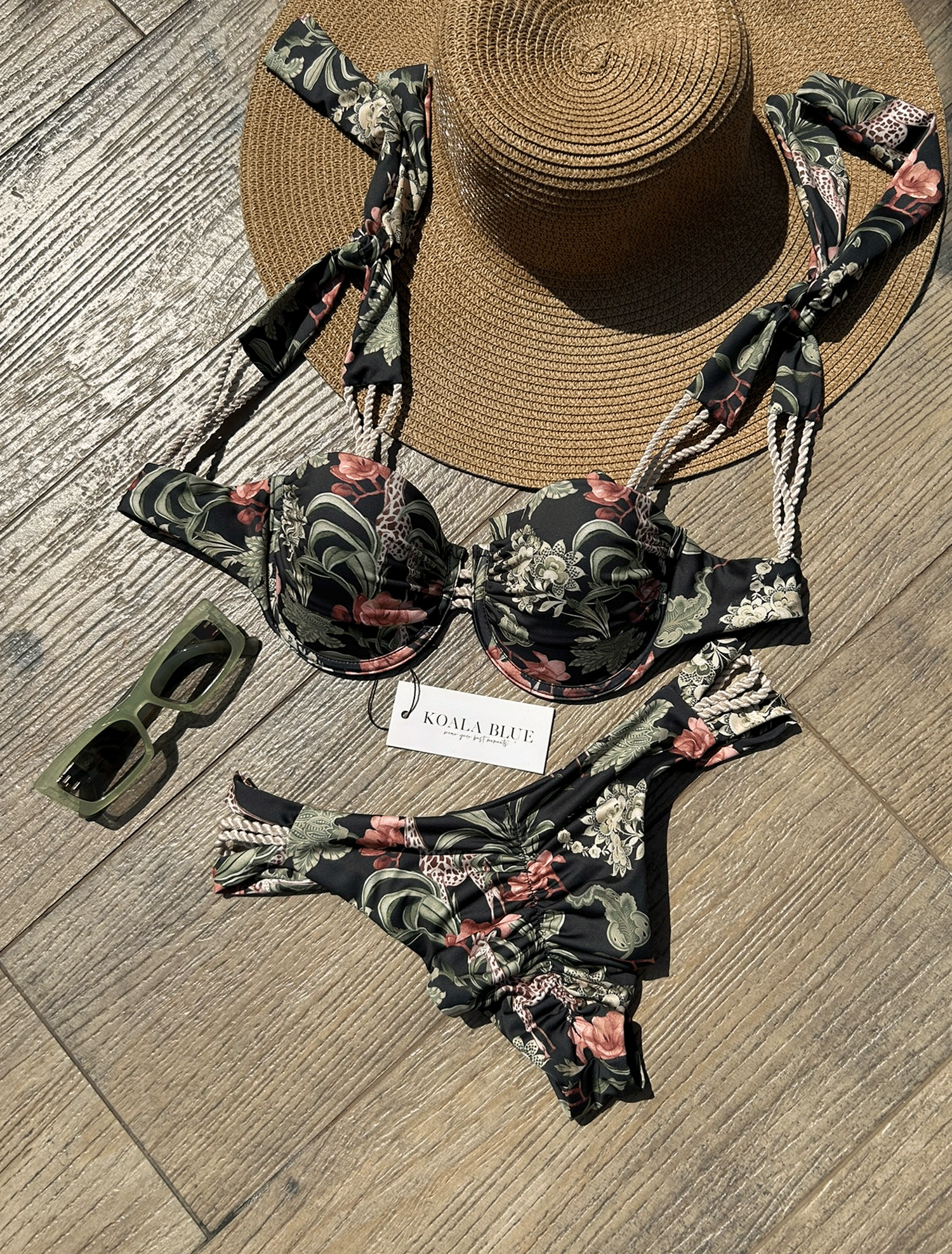 Odette Floral Push-Up Bikini Set