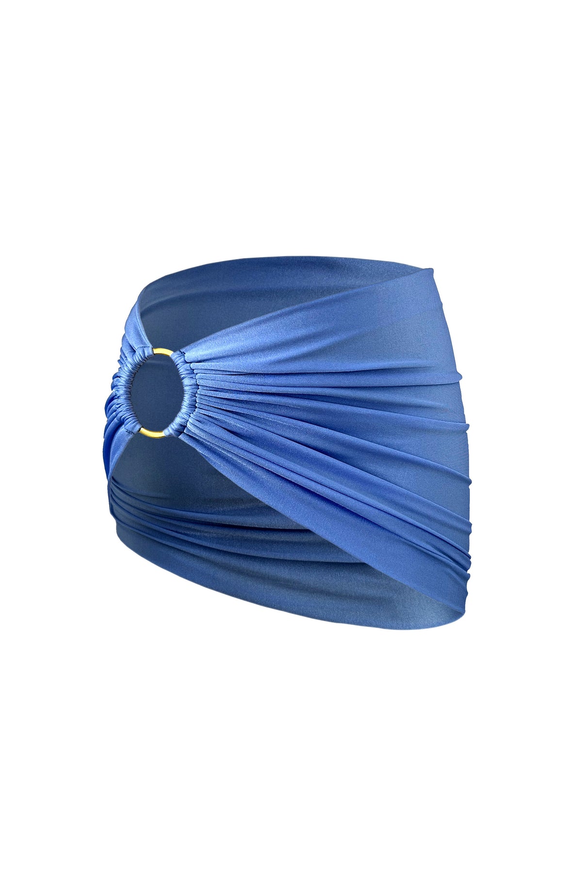 Monaco Gold Ring Mini Sarong - Coastal Blue