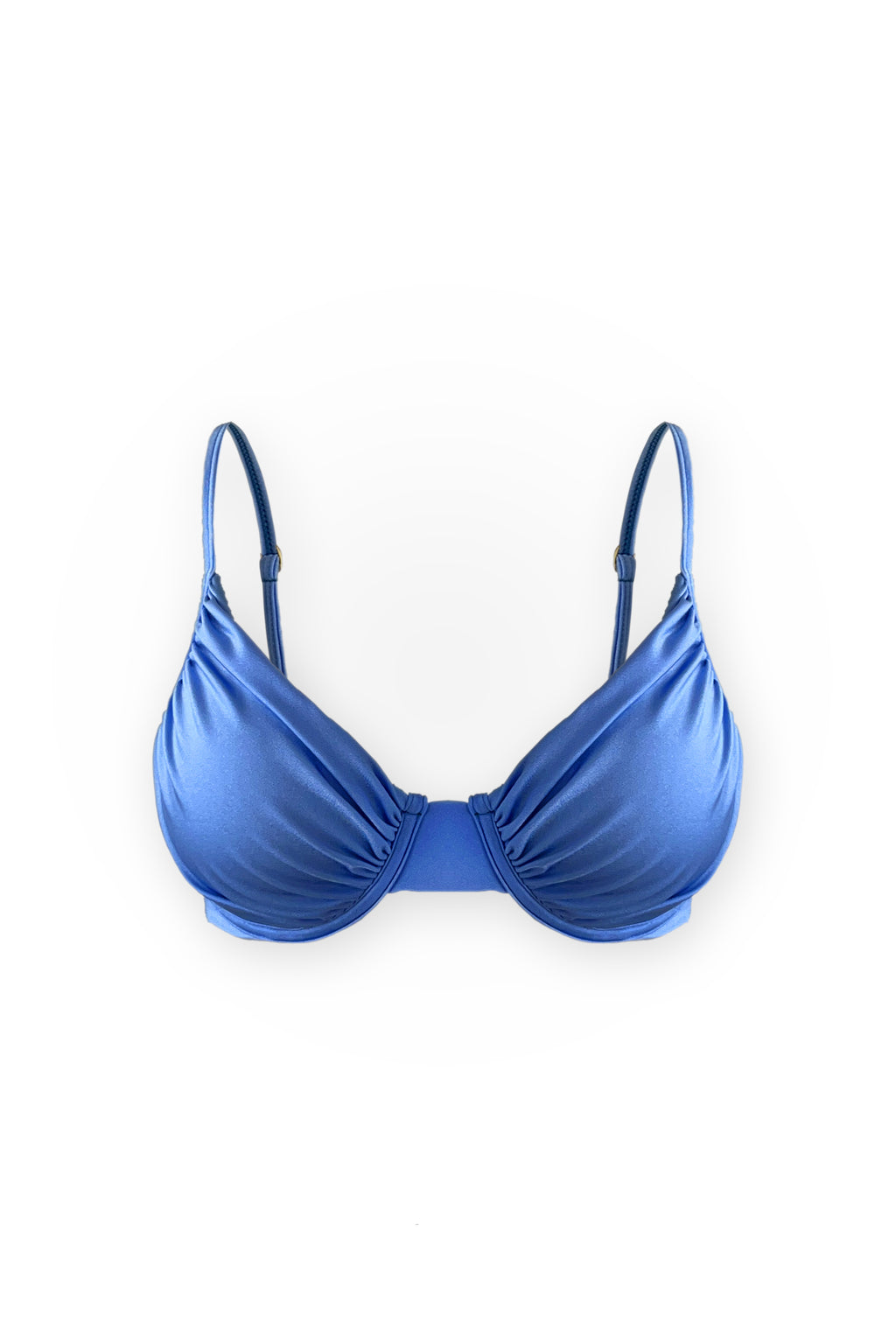 Siena Ruched Underwire Top - Coastal Blue