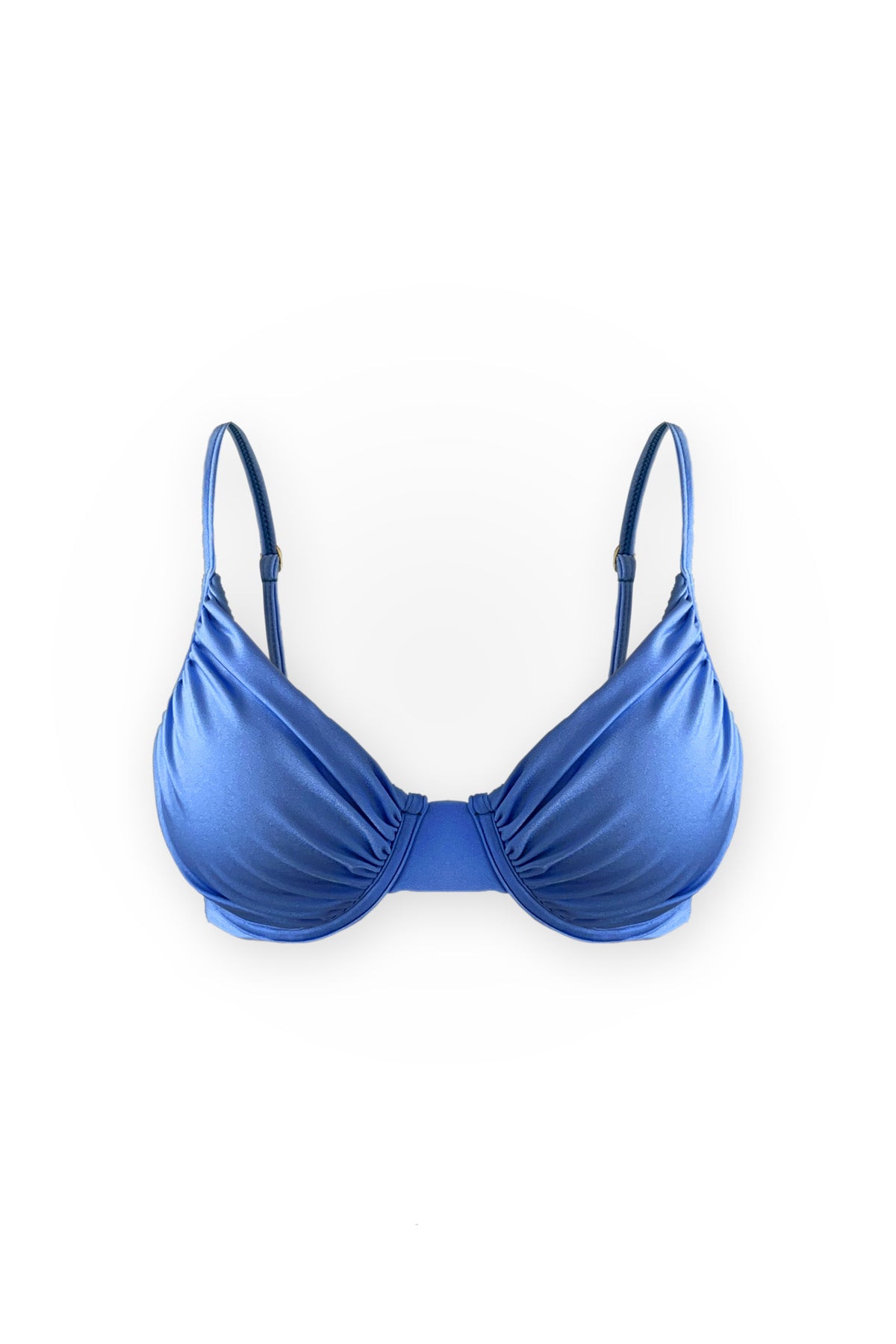 Siena Ruched Underwire Top - Coastal Blue