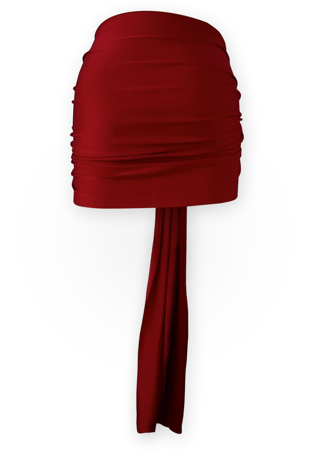 Cannes Knot Detail Mini Sarong - Merlot