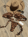 Sienna Animal Print Bandeau Bikini Set