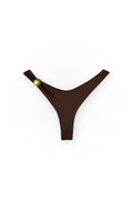 Gia Gold Button Bottom - Espresso