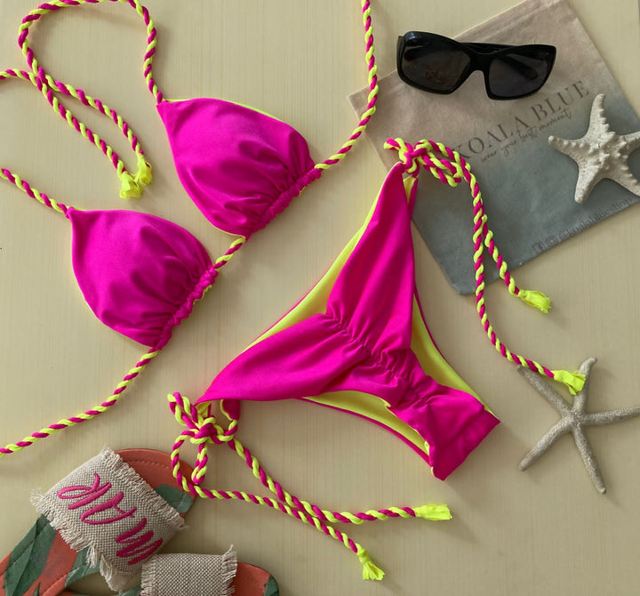 TULUM - FUCHSIA / NEON YELLOW