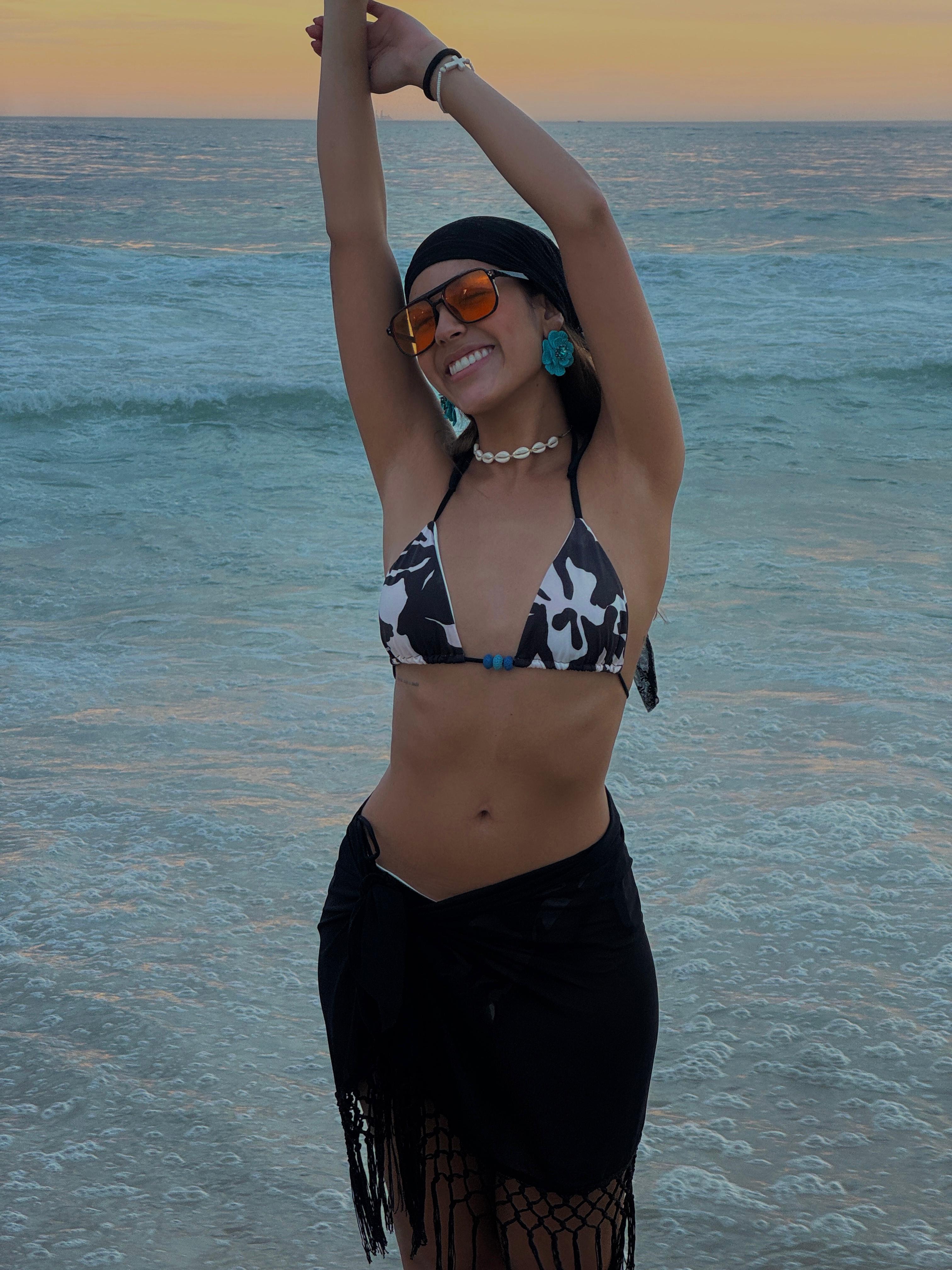 Zahara Dark Floral Bikini Set