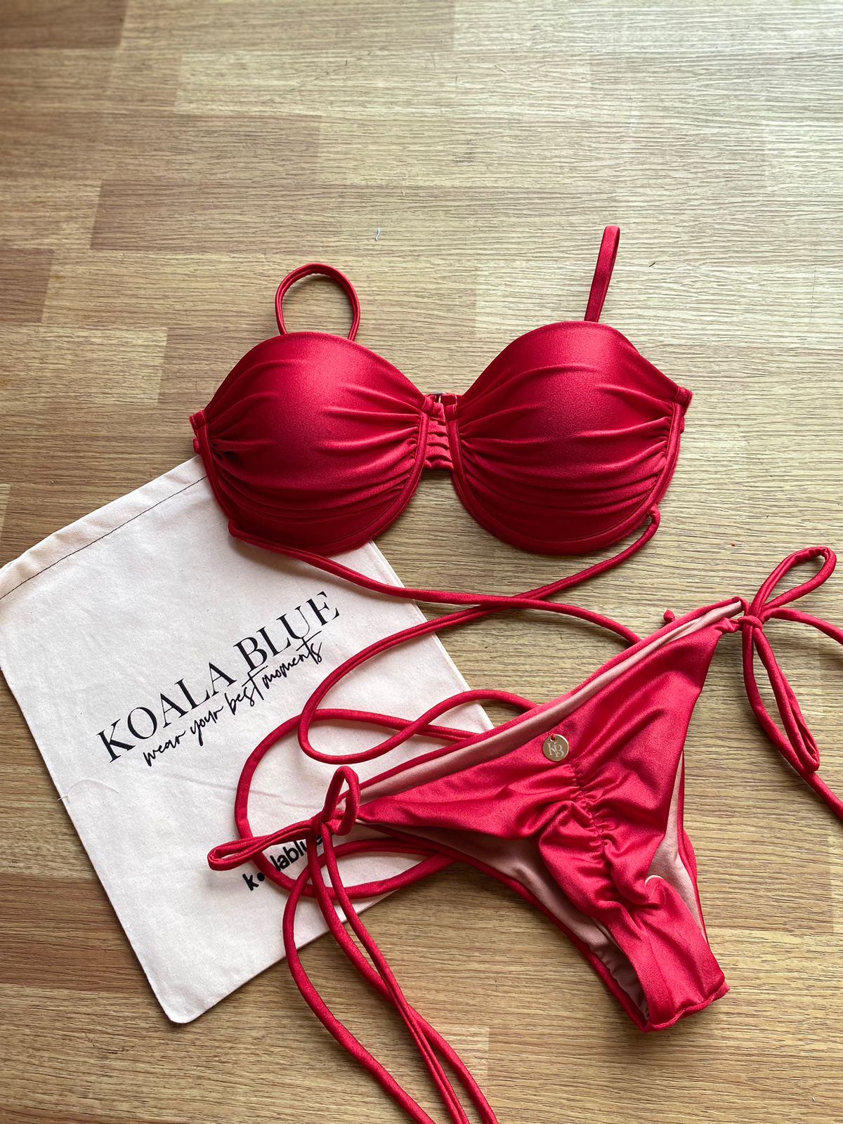 Bora Bora Red Push-Up Bikini Set