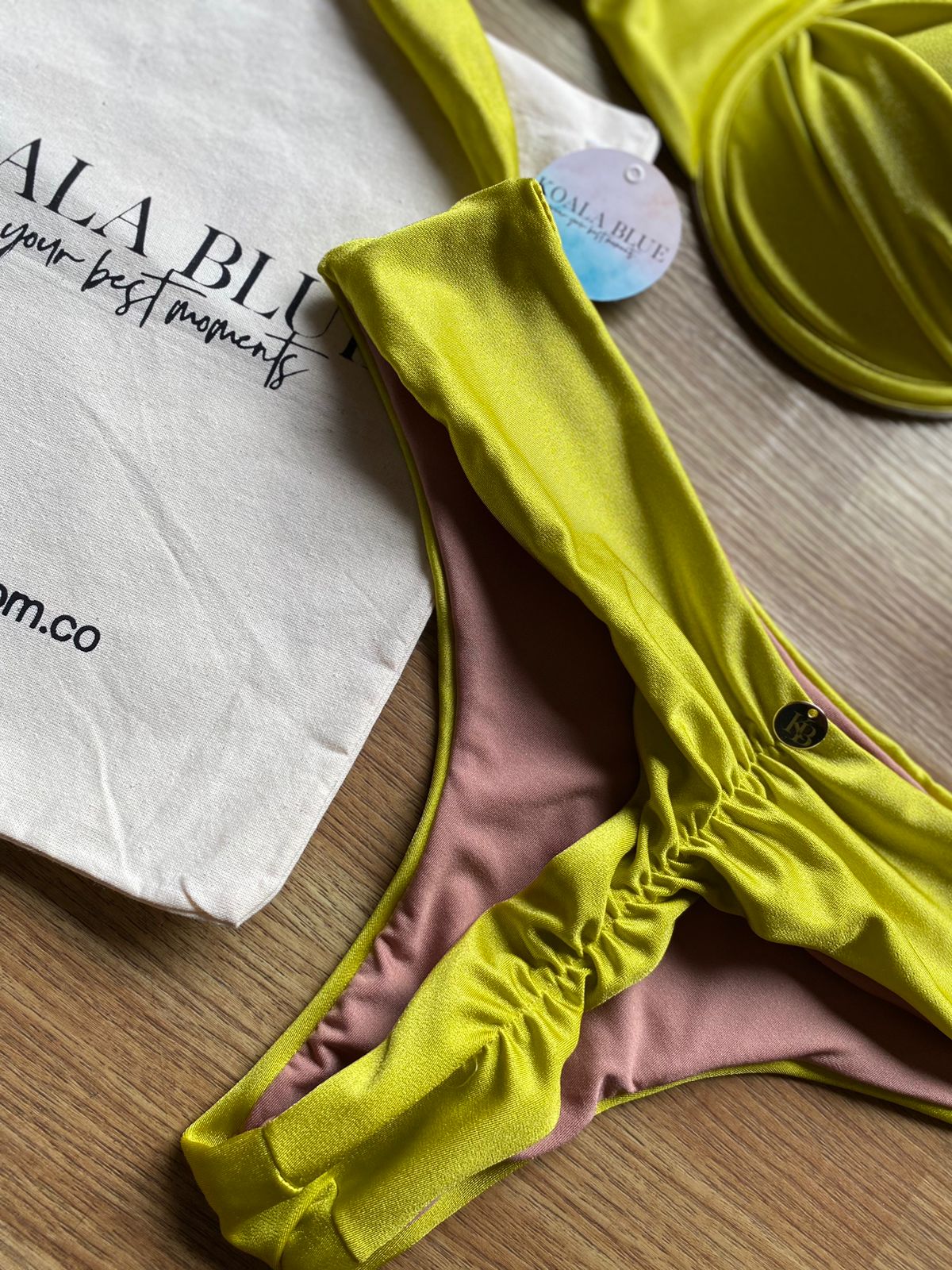 Perla Pistachio Push-Up Bikini Set